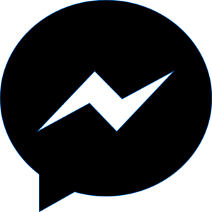 Facebook Messenger Lite black Logo Vector