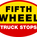 Fifth Wheel Truck Stop Logo Vector