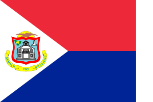 Flag of Sint Maarten (Dutch part) Logo Vector