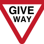 Give way Logo Vector