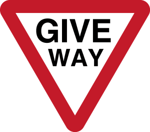 Give way Logo Vector