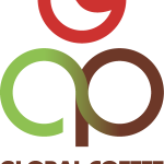 Global Coffee Platform Logo Vector