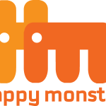 Happy Monster Logo Vector