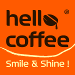 Hello Coffee Logo Vector