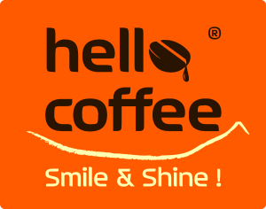 Hello Coffee Logo Vector