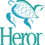 Heron The coral island Logo Vector