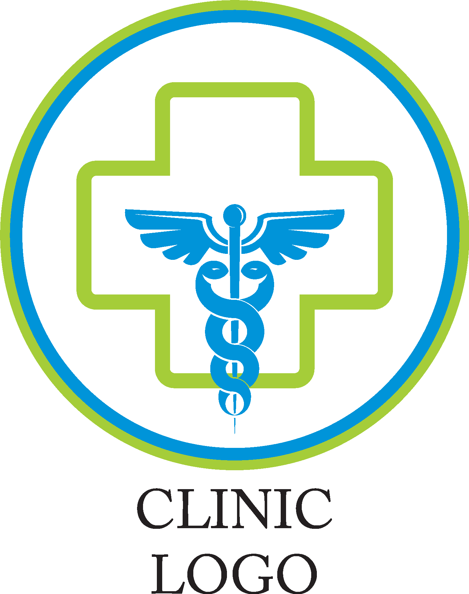 Creative abstract modern clinic hospital logo design colorful gradient clinic  logo template 22783773 Vector Art at Vecteezy