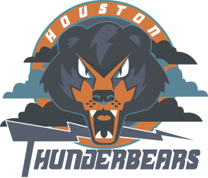 Houston Thunderbears Logo Vector