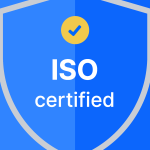 ISO Certified Badge Logo Vector