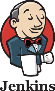 Jenkins with icon Logo Vector