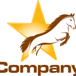 Jumping Horse Logo Vector