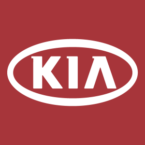 Kia Motors White Icon Logo Vector