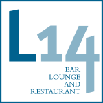 L14 Bar Lounge and Restaurant Logo Vector