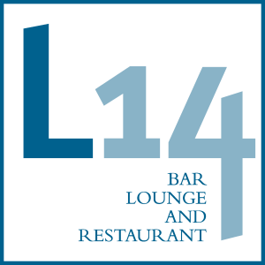 L14 Bar Lounge and Restaurant Logo Vector