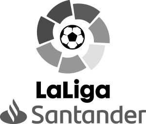 La Liga Santander Greyscale Logo Vector