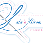 Lala’s Cross Stitch Logo Vector