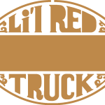 Little Red Express Truck Logo Vector