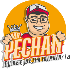 MR. Pechan El rey de la birria Logo Vector