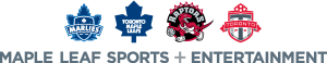 Maple Leaf Square Sports & Entertainment Logo Vector