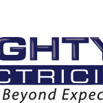 Mighty Electricians Logo Vector