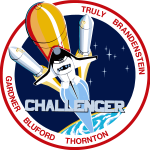 NASA STS 8 Insignia Challenger Logo Vector