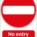 NO ENTRY SIGN Logo Vector