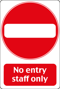 NO ENTRY SIGN Logo Vector