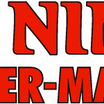 Ninja, die Killer Maschine Wordmark Logo Vector