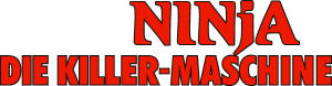 Ninja, die Killer Maschine Wordmark Logo Vector