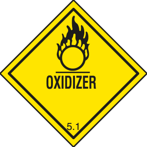 OXIDIZER WARNING SIGN Logo Vector