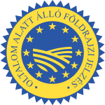 Oltalom Alatt álló Földrajzi Jelzés (OFJ) Logo Vector