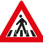 PEDESTRIAN CROSSING SIGN Logo Vector