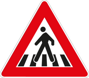 PEDESTRIAN CROSSING SIGN Logo Vector