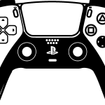 PS5 Controller Gamepad Logo Vector