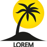 Palm tree Logo Vector