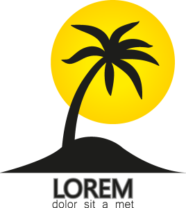 Palm tree Logo Vector