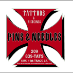 Pins And Needles Tattoo Logo Vector