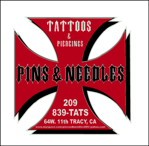 Pins And Needles Tattoo Logo Vector