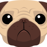 Pug Logo Vector