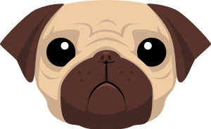 Pug Logo Vector