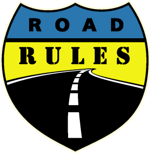 Road Rules Logo Vector