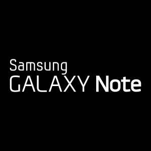 Samasung Galaxy Note white Logo Vector