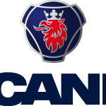 Scania with icon Logo Vector