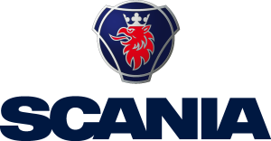 Scania with icon Logo Vector