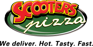 Scooters Pizza Logo Vector