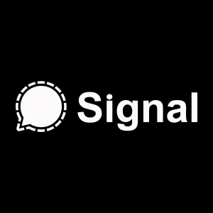 Signal Messenger white Logo Vector