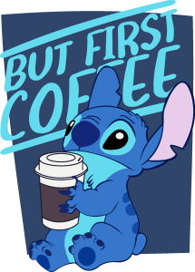 Stitch Coffee Logo Vector