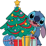 Stitch navideño Logo PNG Vector