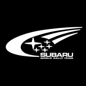 Subaru World Rally Team white Logo Vector