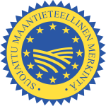 Suojattu Maantieteellinen Merkintä (SMM) Logo Vector